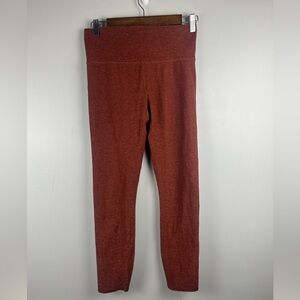 VUORI Clean Elevation Leggings Brick Heather Red Women's Size S Stretch READ